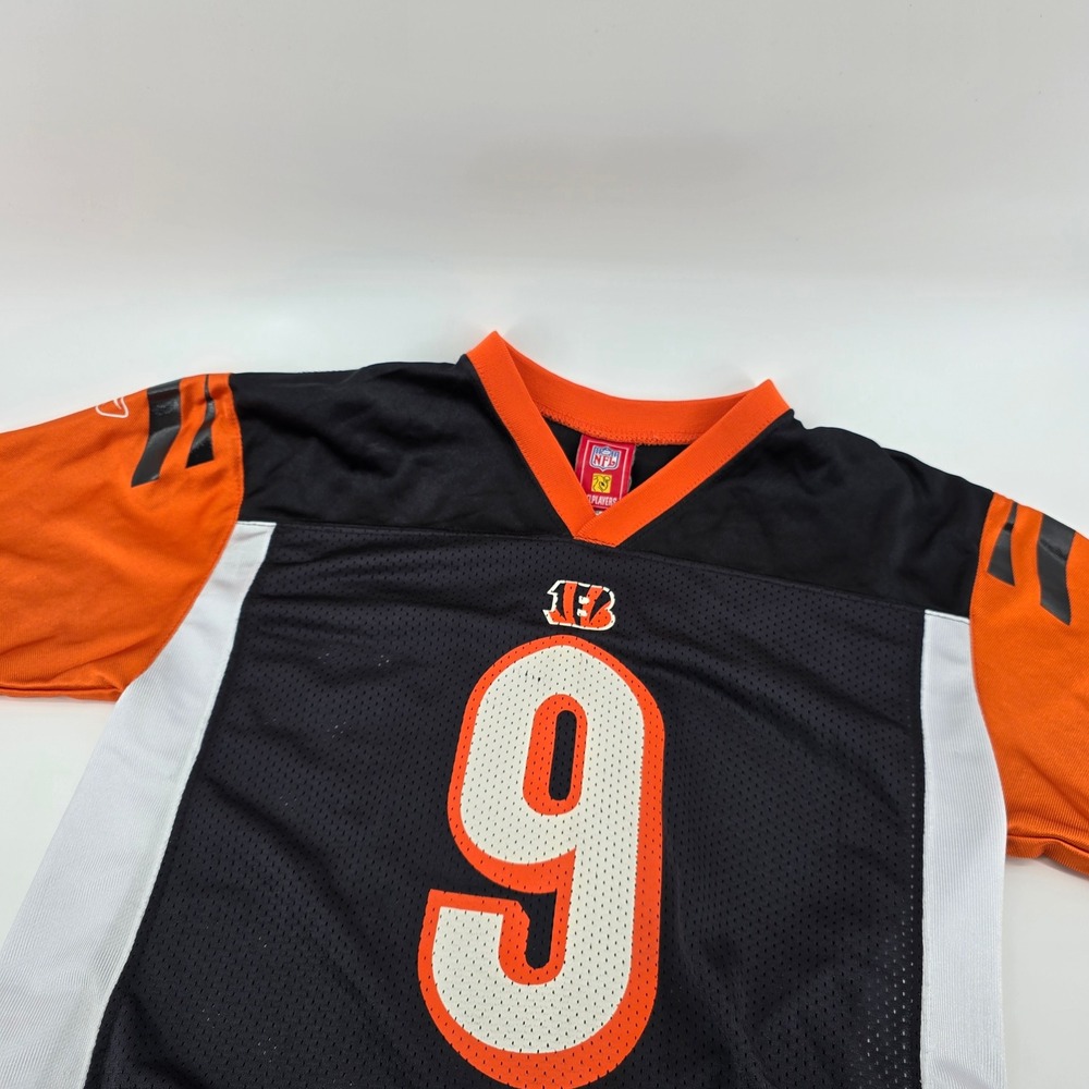 RBX Football Jersey Kids Cincinnati Bengals Carson Palmer 9 Black Orange L 14-16